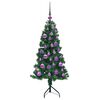 vidaXL Corner Artificial Christmas Tree Green 120 cm PVC and Metal