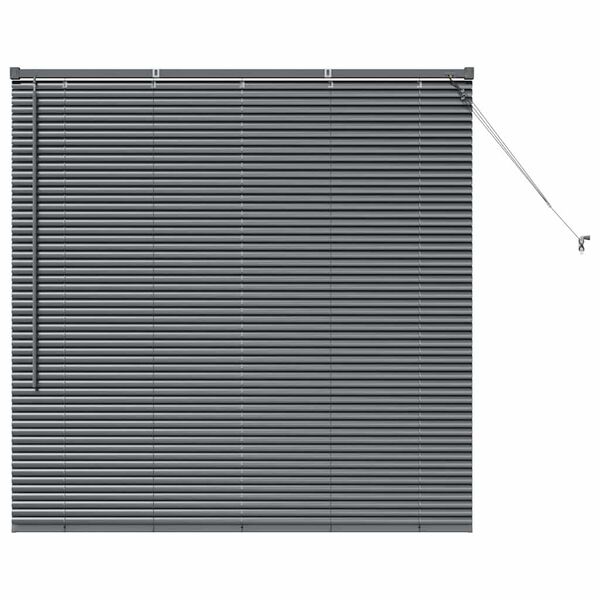 vidaXL Venetian Blinds Manual Dark Grey 130 x 130 cm Aluminium