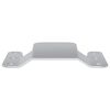 vidaXL Flush Mount Bracket 2 pcs Silver 75 x 66 x 1.4 mm Steel
