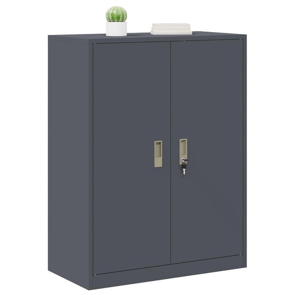 vidaXL Storage Cabinet Anthracite 80 x 40 x 105 cm Steel