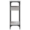 vidaXL Console Table with Shelf Grey Sonoma 75x29x75cm Engineered Wood