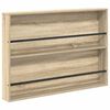 vidaXL Magazine Rack 2 pcs Sonoma Oak 100 x 12 x 70 cm Engineered Wood