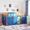 vidaXL Bunk Bed without Mattress Blue 90x200 cm Solid Wood Pine