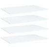vidaXL Bookshelf Boards 4 pcs White 60x40x1,5 cm Engineered Wood