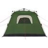 vidaXL Camping Tent Cabin 4-Person Green Quick Release