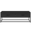 vidaXL Coffee Table Black 100x50x35 cm Engineered Wood and Metal