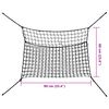 vidaXL Hay Nets 2 pcs Rectangular Black 90x60 cm PP
