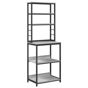 vidaXL Kitchen Shelf Grey Sonoma 60 x 40 x 168 cm Engineered Wood