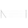 vidaXL Welded Wire Fence with Concrete Base 10 x 0.4 m (W x H)