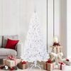 vidaXL Artificial Christmas Tree with Stand White 180 cm PVC and Steel