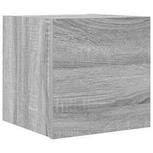 vidaXL Wall Mounted TV Cabinet Grey Sonoma 30,5x30x30 cm