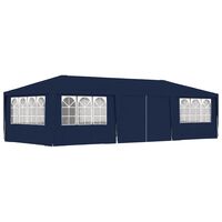 vidaXL Professional Party Tent with Side Walls 4x9 m Blue 90 g/m?