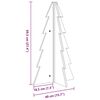 vidaXL Wooden Christmas Tree for Decoration White 69.5 cm Solid Wood Pine