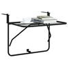 vidaXL Balcony Table Black 60x40 cm Steel