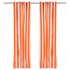 vidaXL Curtain set 2 pcs Orange 140 x 225cm Polyester and Cotton