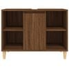 vidaXL Sink Cabinet Brown Oak 80x33x60 cm Engineered Wood