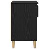 vidaXL Shoe Cabinet Black Oak 102 x 36 x 60 cm Engineered Wood