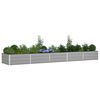 vidaXL Planter Light Grey 480 x 100 x 45 cm Galvanised Steel
