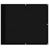 vidaXL Balcony Screen Black 90x700 cm 100% Polyester Oxford