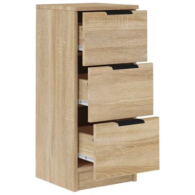 vidaXL Sideboard Sonoma Oak 30x30x70 cm Engineered Wood