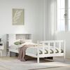 vidaXL Bookcase Bed without Mattress White 75x190 cm Small Single Solid Wood Pine