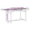 vidaXL 5 Piece Garden Dining Set Solid Wood Acacia and Textilene