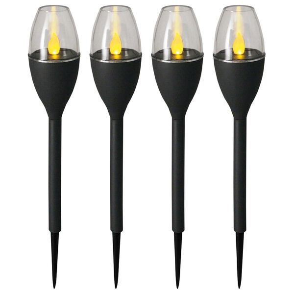 Luxform Solar LED Garden Mini Stake Lights Jive 4 pcs Grey 41466