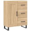 vidaXL Highboard Sonoma Oak 69.5x34x180 cm Engineered Wood