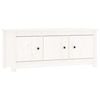 vidaXL Shoe Cabinet White 110x38x45.5 cm Solid Wood Pine