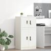 vidaXL Storage Cabinet White 60 x 40 x 40 cm Cold-Rolled Steel