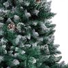 vidaXL Artificial Christmas Tree with LEDs&Ball Set&Pinecones 240 cm