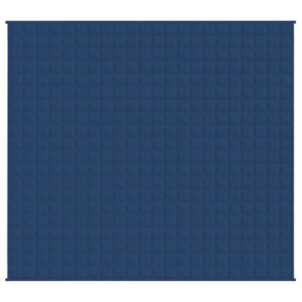vidaXL Weighted Blanket Blue 220x240 cm King 11 kg Fabric