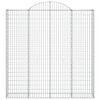 vidaXL Arched Gabion Baskets 13 pcs 200x30x200/220 cm Galvanised Iron