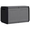 vidaXL Garden Storage Box 96x53x57 cm 230 L Dark Grey and Black