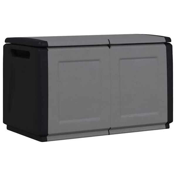 vidaXL Garden Storage Box 96x53x57 cm 230 L Dark Grey and Black