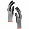 vidaXL Work Gloves 24 pcs Grey and Black 7 / S Polyester