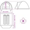 vidaXL Fishing Tent 2-Person Brown Waterproof