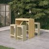 vidaXL 5 Piece Garden Bar Set Impregnated Pinewood