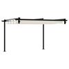 vidaXL Wall Mounted Gazebo Cream Steel