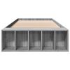 vidaXL Bed Frame without Mattress Grey Sonoma 90x190 cm Single