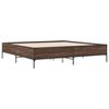 vidaXL Bed Frame without Mattress Brown Oak 180x200 cm Super King