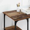 vidaXL Desk with Shelf Old Wood 140 x 50 x 75 cm Engineered Wood
