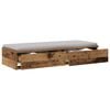 vidaXL Bed Drawers Old Wood 75 x 36.5 x 16.5 cm Engineered Wood