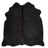 vidaXL Real Cowhide Rug Black 180x220 cm