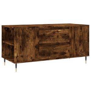 vidaXL Coffee Table Smoked Oak 102x44.5x50 cm Engineered Wood