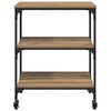 vidaXL Kitchen Trolley Artisan Oak 60 x 41 x 76 cm Engineered Wood