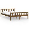 vidaXL Bed Frame without Mattress Honey Brown Solid Wood King Size