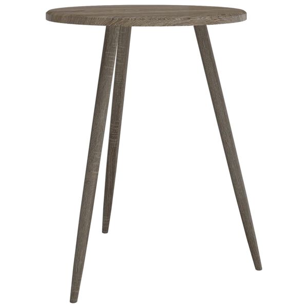vidaXL Bistro Table Grey ??60x76 cm MDF and Iron