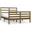 vidaXL Bed Frame without Mattress Honey Brown Solid Wood Pine 140x190 cm