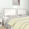 vidaXL Bed Headboard White 205.5x4x100 cm Solid Pine Wood